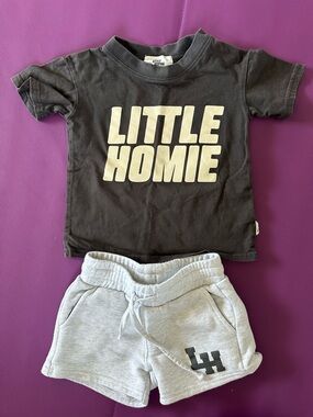 Little Homie Grey Boys Set